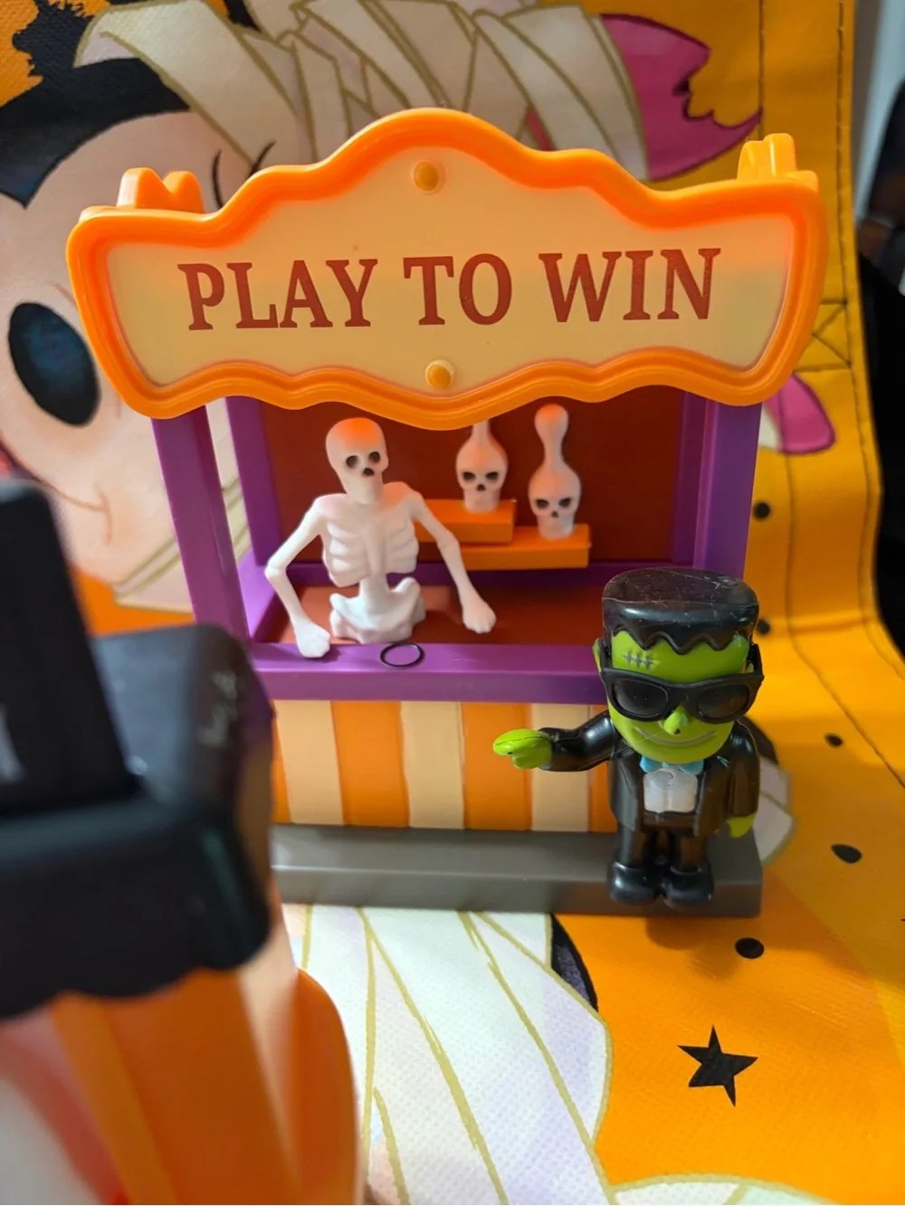 Halloween Ice Cream Cart, popcorn cart and carnival game decor